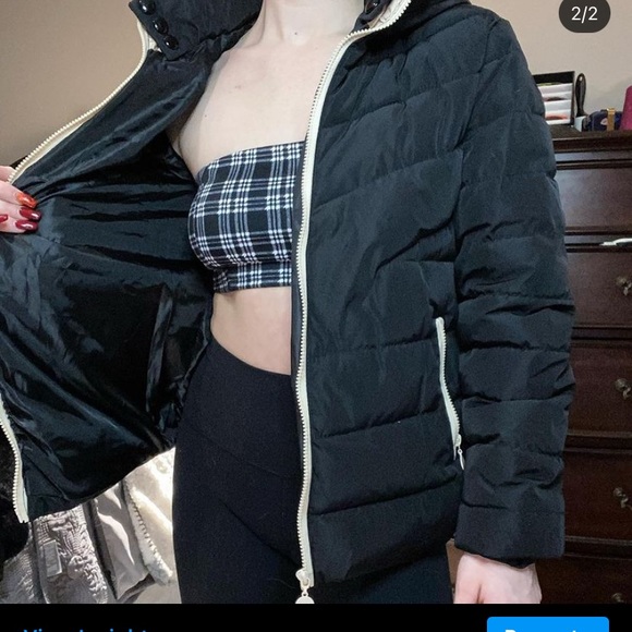 Black puffer jacket - Picture 2 of 2